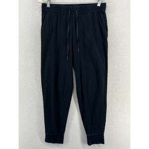 EILEEN FISHER Pants PS Organic Cotton Stretch Tapered Jogger Drawstring Black